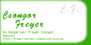 csongor freyer business card